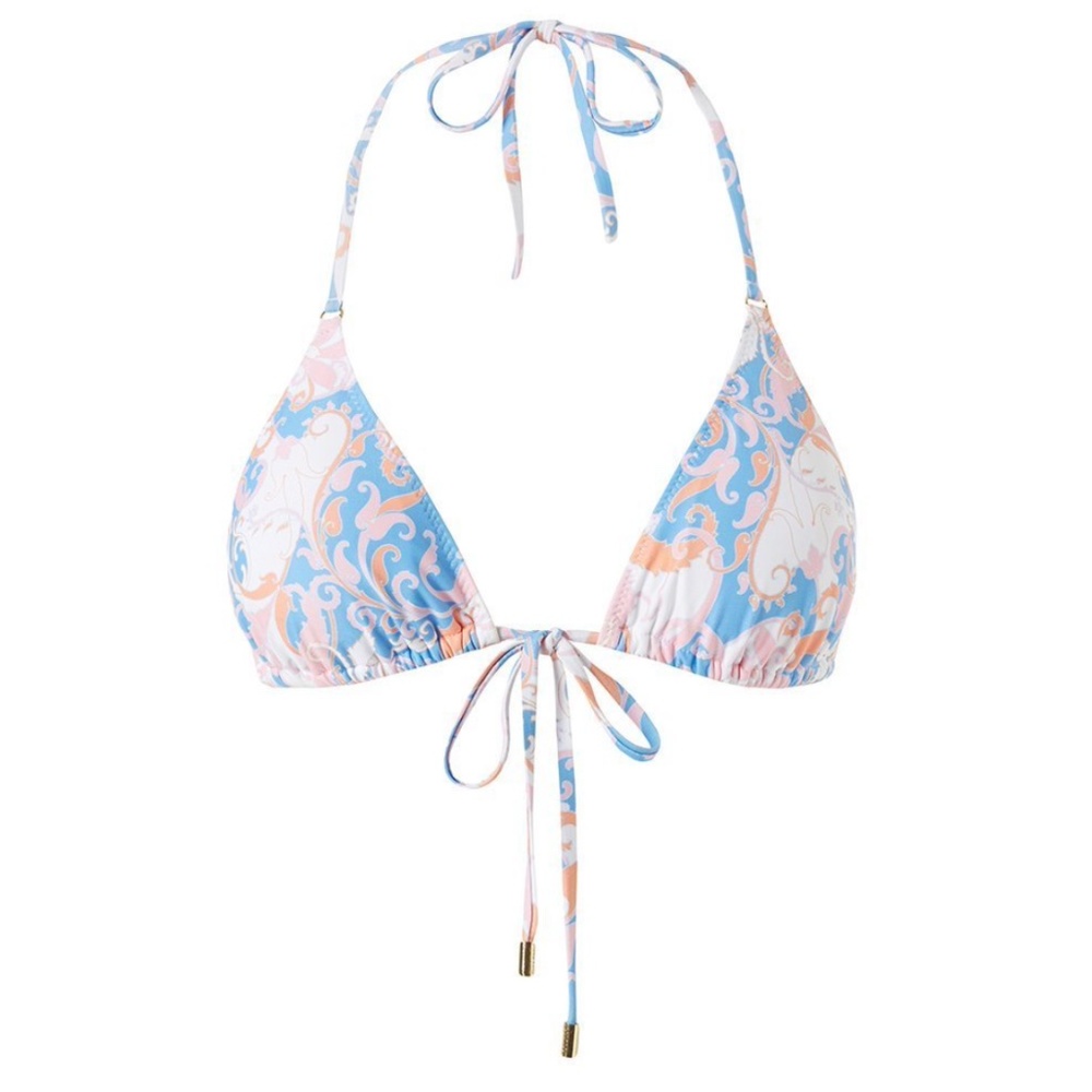 PORTO BAROQUE BLUSH BIKINI TOP